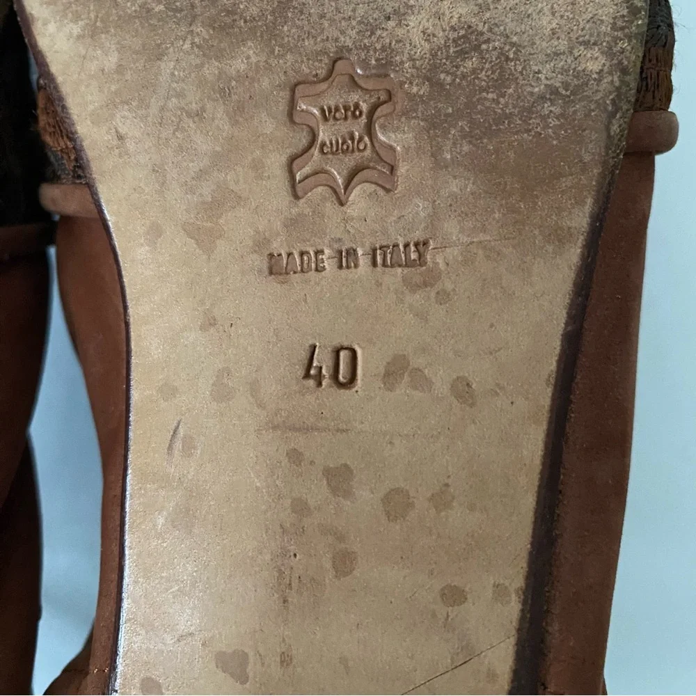 Vergelio, Low Heel, Tapestry Suede Sling-Back Shoe